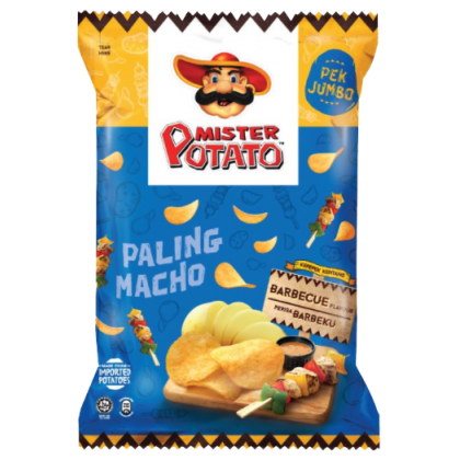 Mister Potato Chips BBQ Jumbo 12 Pack x 140g
